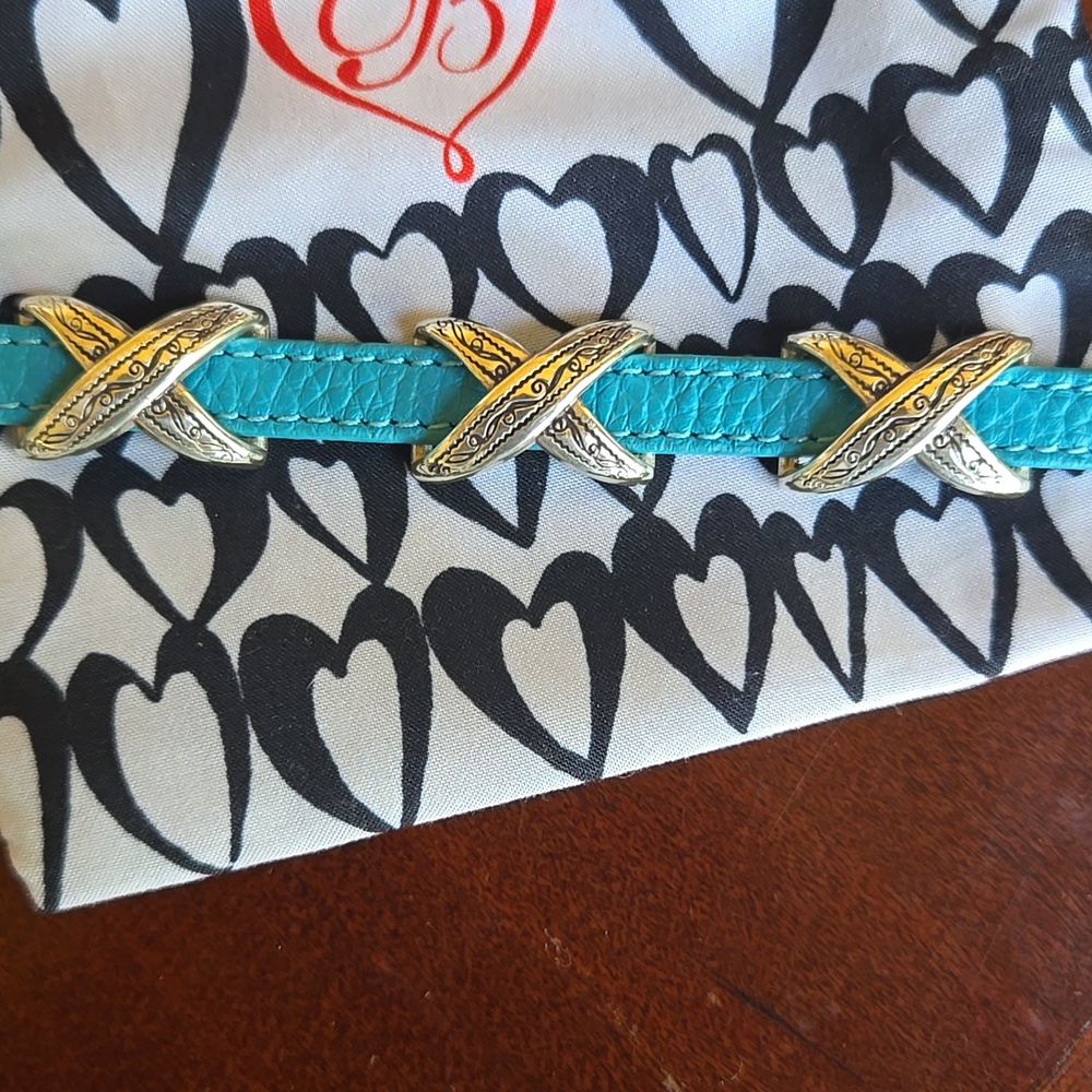 Brighton Kriss Kross Bracelet In Turquoise With Silver - Picture 2 of 11